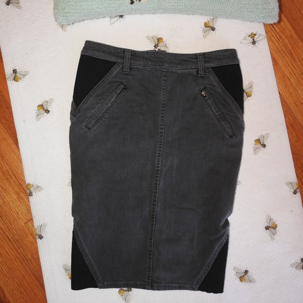 Stella McCartney Black Jean Skirt Sz 26...C1/24